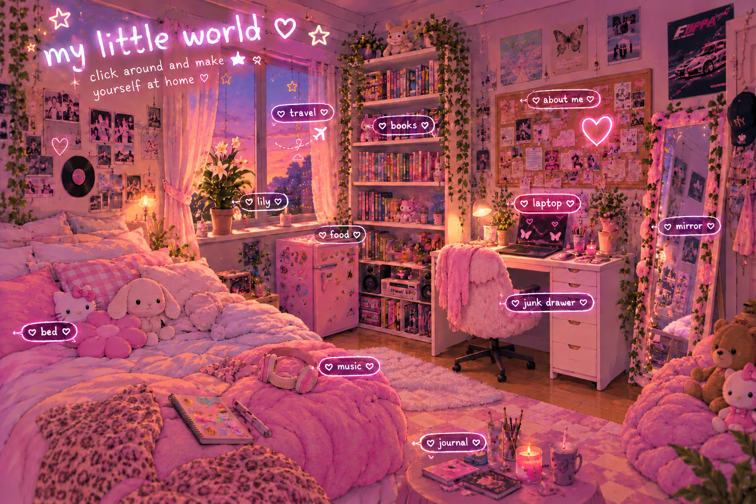 My little world - a cozy pink bedroom